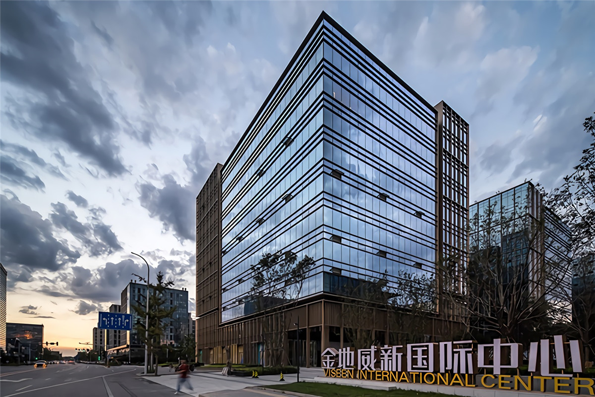 鄭州集團(tuán)總部辦公樓設(shè)計公司-威新國際中心辦公樓裝