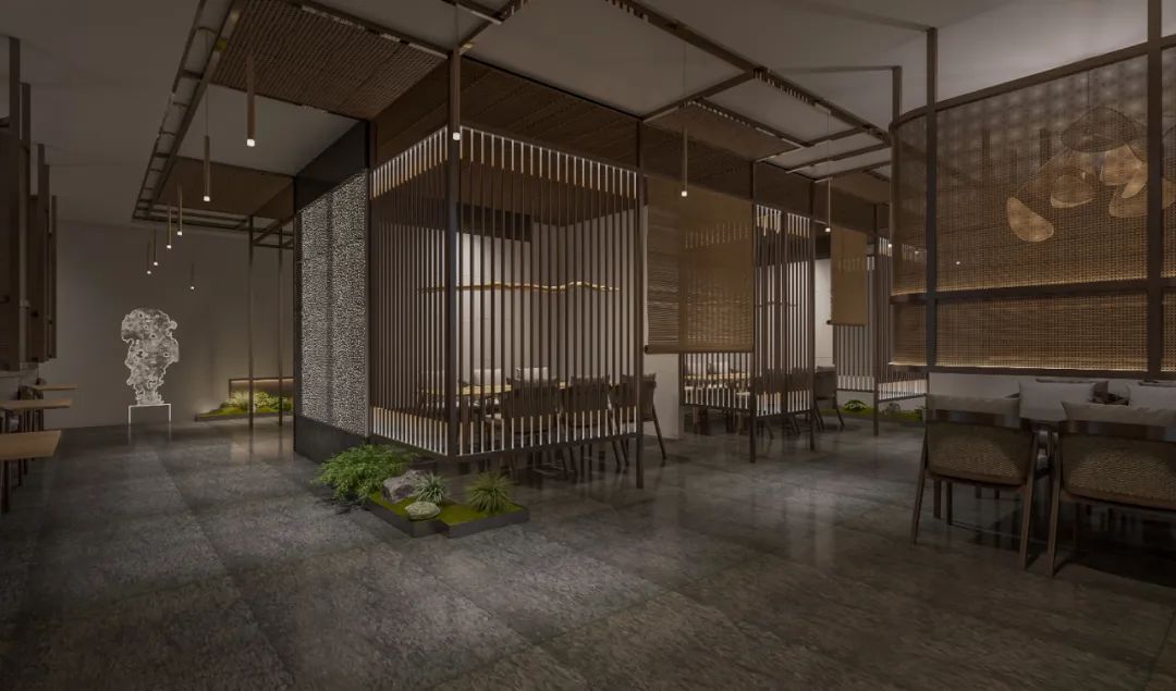 鄭州宋代禪意茶樓餐廳裝修設計公司